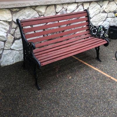 Spanish Inspired Outdoor Park Bench