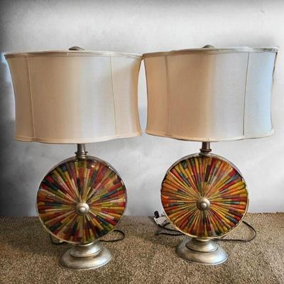 Retro Acrylic Candy-Inspired Multi-Colored Table Lamps