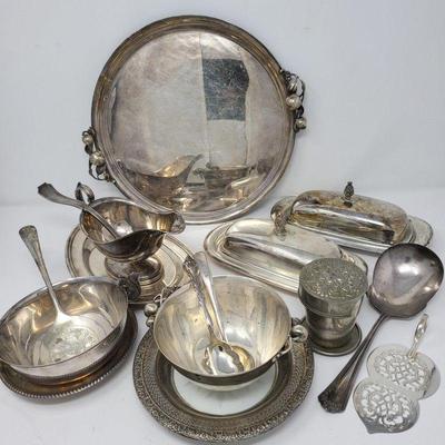 Elegant Collection of Sterling & Silverplated Dinnerware