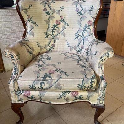 Queen Anne Inspired Antique Chair