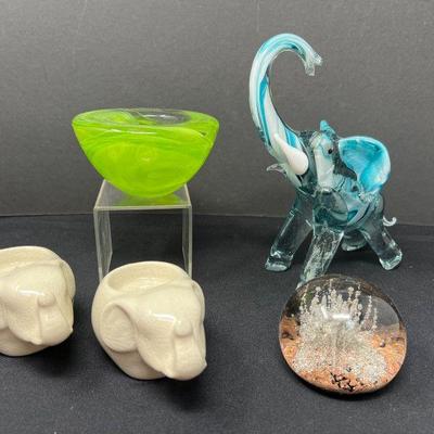 Eclectic Collection of Glass and Porcelain Art
