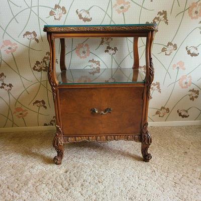 Two Tier French Provincial Nightstand or Accent Table