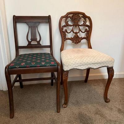 Two Timeless Vintage Parlor Chairs