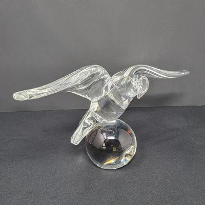 Steuben Crystal Eagle Sculpture