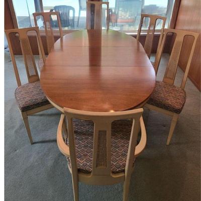 Drexel “Triune” Dining Table & Six Chair Set