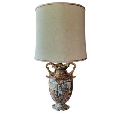 Satsuma Style Porcelain Table Lamp 