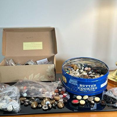 Collection Of Buttons | Collection of buttons from vintage clothing.