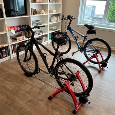 Sale Photo Thumbnail #106: Trex bicycles and  Portneer bike stands 
