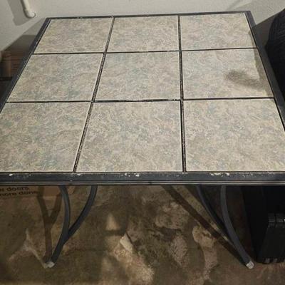 Tiled Outdoor Patio Table