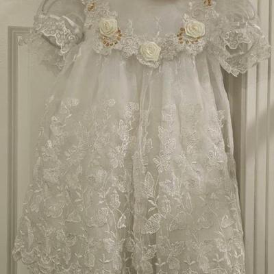 Childs White Christing Dress Size 