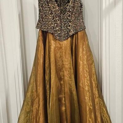 Formal Dress Bland And Copper