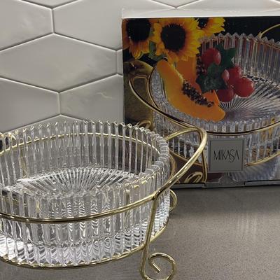 Mikasa Diamond Fire 8” Hostess Bowl With Box 