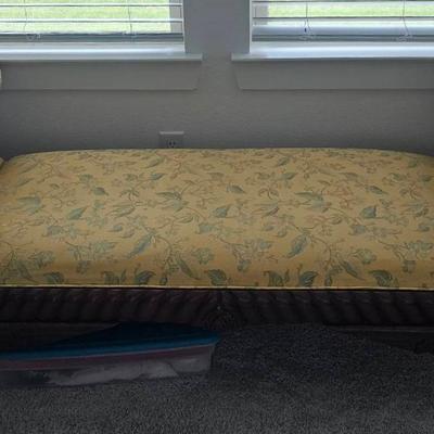 Yellow Upholstered Bench