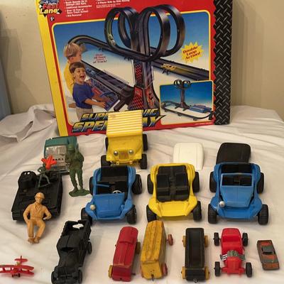 Vintage Super Sonic Speedway Fast Lane, Cars, Trucks And More 