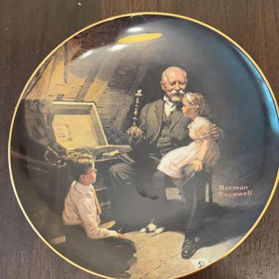 Norman Rockwell Grandpa’s Treasure Chest Plate #186678 Knowles