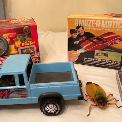 Vintage Tonka Digs N Rigs, Hasbro Amaze-A-matic Chevy Vette, King Jab Plastic Truck & More