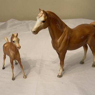 Breyer Family Arabian Mare & Breyer Arabian Foal 