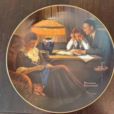 Norman Rockwell Father’s Help Plate #7325E Knowles
