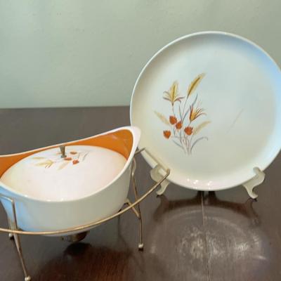 Mid Century Taylor Smith Autumn Harvest Casserole Dish And Plate & More