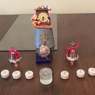 Christmas Clock, Wallace Silverplated Bells & More