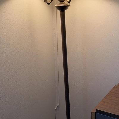 Brass Floor Lamp With Shade 60 Inches Tall