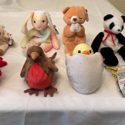 (7) Beanie Babies 