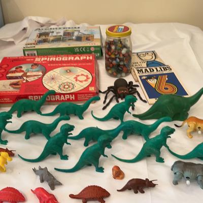 Spirograph, Architect (Missing Parts), Marbles, Mad Libs Game, Dinosaurs & More