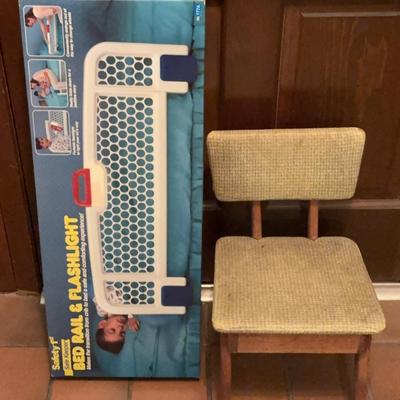 Bed Rail And Kids Chair 