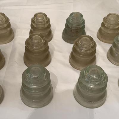 Clear Glass Insulators (12)
