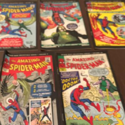 Vintage Spider-Man Collectible Comic Book Series Volume 4, 10, 14, 17 & 18