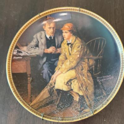 Norman Rockwell Confiding In The Den #16587J Knowles 