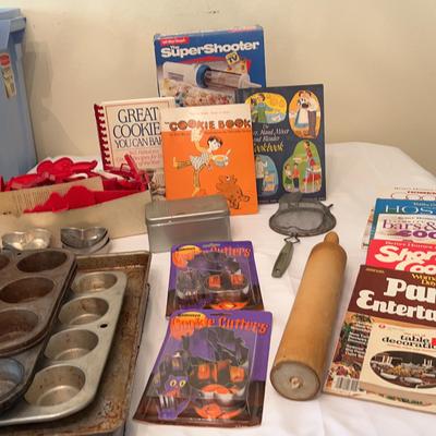 Vintage Super Shooter, Cooking Pans, Cookie Molds, Cook Books & More