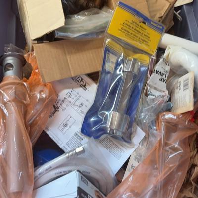 Mystery Tote Of Pluming Tools/supplies 
