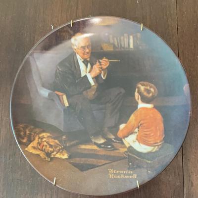 Knowles Norman Rockwell The Tycoon #13390A Plate