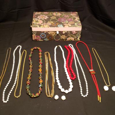 Custome Jewelry Assortment and Jewelry Box 