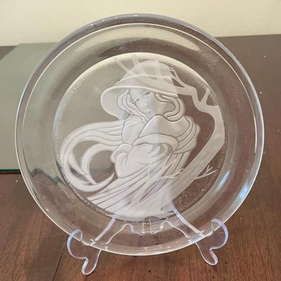 Collectible Angelica 8” Glass Plate By Bradford Exchange