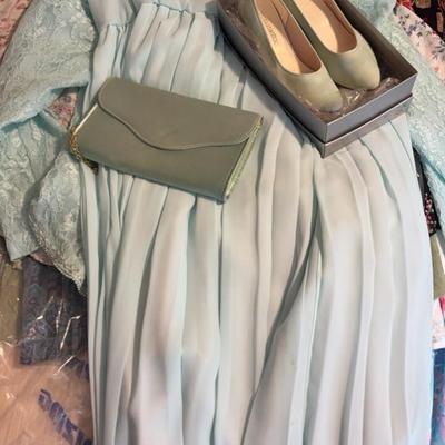 Vintage Dresses, Clothes, Shoes And Purse 