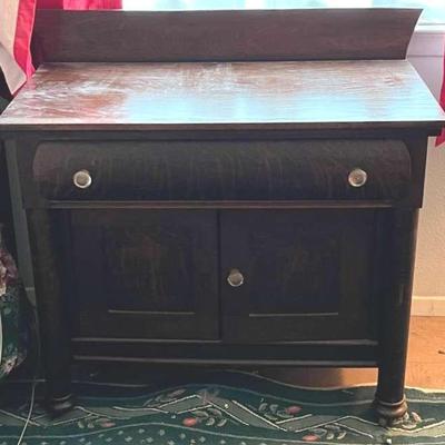 Early English Wooden Apprentice Dresser 33” X 19”