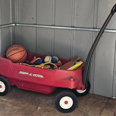 Radio Flyer Wagon And Toys