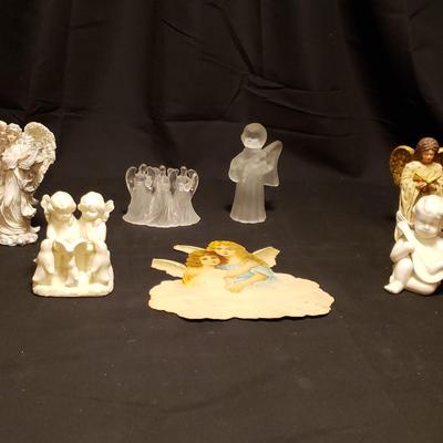 Porcelain Ceramic and Glass Angel Assortment 