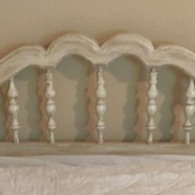 Twin Bed With White Headboard #2