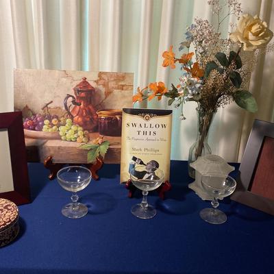 Robert Chailloux Still Life With Grapes Print (stand Not Included) Swallow This Wine Book and More