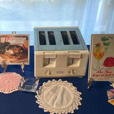 Rival Electronic 4 Slice Toaster Table Cloth and Dollies Assortment & More