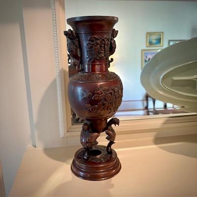 Second of two late 1800s Chinese vases
