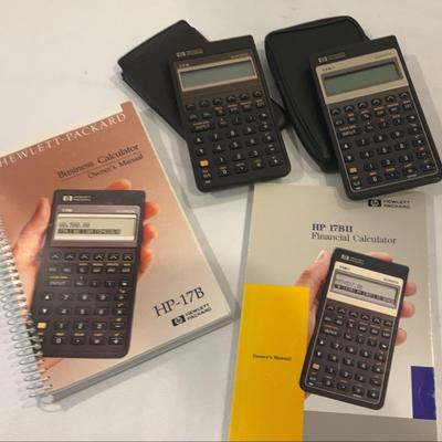 Pair Of Vintage HP Business Calculators 
