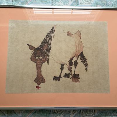 Signed Horse Print 
