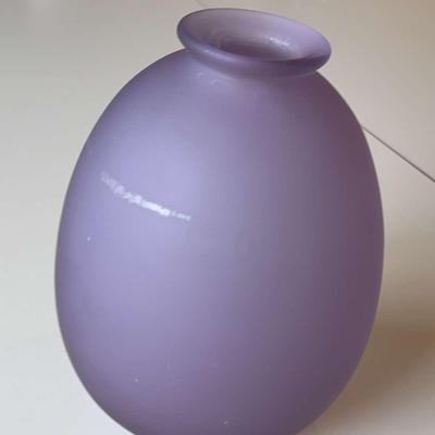 Mikasa Purple Glass Vase