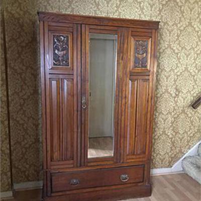 Vintage Solid Wood Wardrobe/Cabinet .jpg