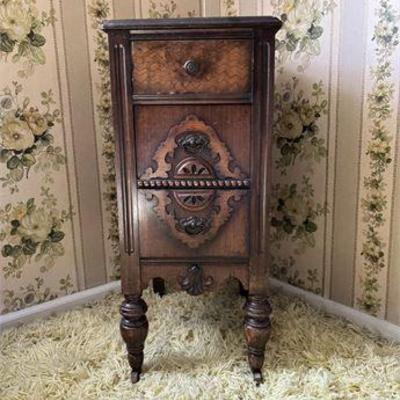 Antique Walnut Night Stand .jpg