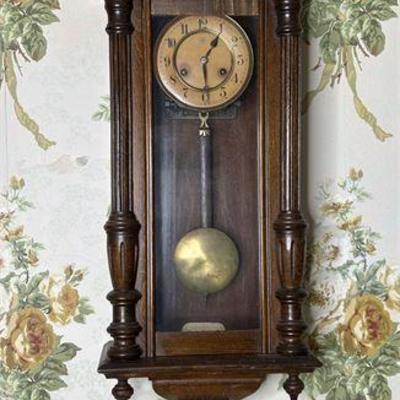 Antique Junghans German Chiming Wall Clock .jpg